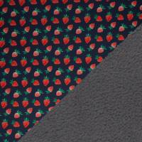 Softshell: Erdbeerzeit auf dunkelblau: für süße Früchtchen und gegen graues Wetter, Fiete von Swafing Bild 3