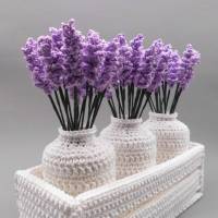 Häkelanleitung Blumen-Dekoration Provence Lavendel Traum - einfach & vielseitig Bild 3