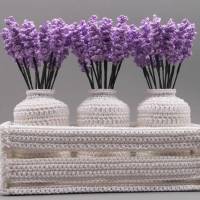 Häkelanleitung Blumen-Dekoration Provence Lavendel Traum - einfach & vielseitig Bild 6