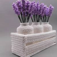 Häkelanleitung Blumen-Dekoration Provence Lavendel Traum - einfach & vielseitig Bild 7