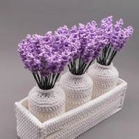 Häkelanleitung Blumen-Dekoration Provence Lavendel Traum - einfach & vielseitig Bild 8