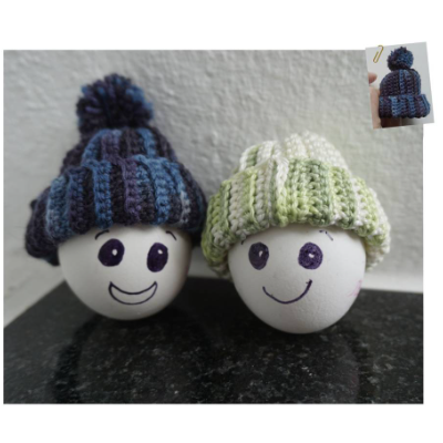 Häkelanleitung Eierwärmer "Mütze"