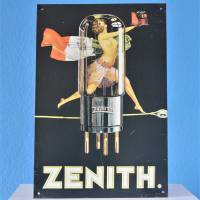 Vintage Blechschild Zenith nostalgische Werbung Bild 1