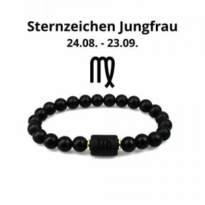 Jungfrau-Sternzeichen Armband: Eleganz trifft auf Schönheit mit Naturstein - Jungfrau Horoskop Schmuck Bild 1