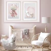 Poster Tiere Kinderzimmer | Wandbilder Kinder | Fluffy Hugs Bild 3