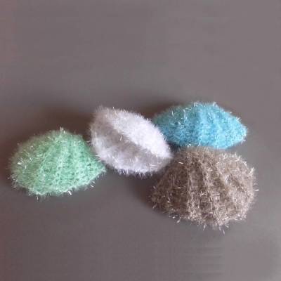 Häkelanleitung Muschel Schwamm für Bad & Küche oder zur Dekoration