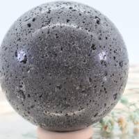 GROSSE Basaltlava Edelsteinkugel 60 mm, Meditation und Heilsteine, glänzende Kugel, Wunderbarer Kristall Bild 10