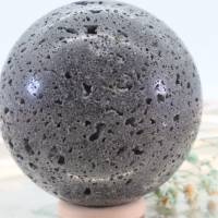 GROSSE Basaltlava Edelsteinkugel 60 mm, Meditation und Heilsteine, glänzende Kugel, Wunderbarer Kristall Bild 3