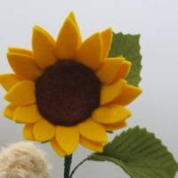Sonnenblume Junge - Blumenkind - Jahreszeitentisch - Waldorf Art Bild 3