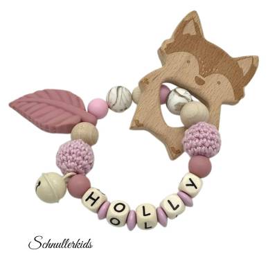 Traumhaft schöner Greifling mit Namen Fuchs ☆ Mädchen ☆ schönes Geschenk zur Geburt Taufe oder Babyparty