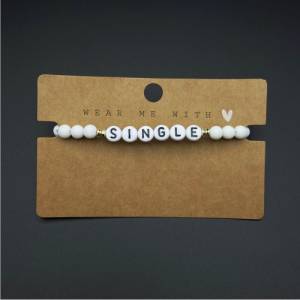 Perlenarmbänder - Single (2er Set), Geschenkidee, Armbänder, Geschenke für Freunde, Statement Armband, Themen Armband, A Bild 2
