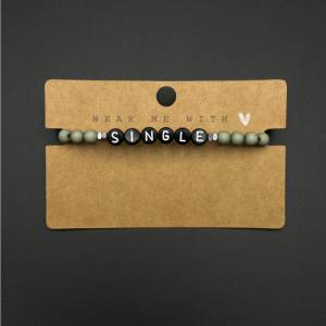 Perlenarmbänder - Single (2er Set), Geschenkidee, Armbänder, Geschenke für Freunde, Statement Armband, Themen Armband, A Bild 3