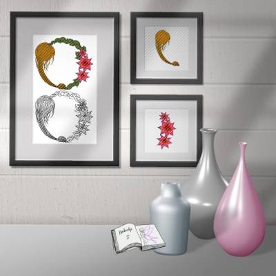 Digiset und Plott Jungfrau mit Dahlie