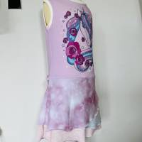 Einhorn Sommerkleid im Lagenlook für Mädchen in verschiedenen Größen - Kleid - Lagenkleid Bild 4