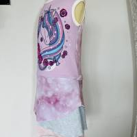 Einhorn Sommerkleid im Lagenlook für Mädchen in verschiedenen Größen - Kleid - Lagenkleid Bild 5