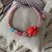 Midsummer - Bunte sommerliche Perlen-Armbänder mit Schriftzug in Neon-Farben und einzigartigen Perlen Bild 3