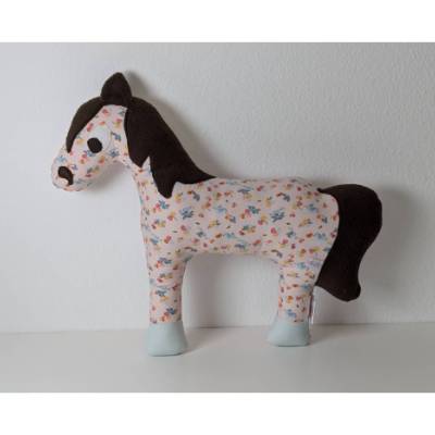 Pferdekissen Kinderkissen Pferdeliebe Vögel Frühling Reiten