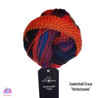Schoppel Crazy Zauberball, Sockenwolle 4fach, 100 g, Farbe "Herbstsonne" Bild 1