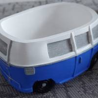 Bulli, Bus, Retro-Car, Home-Deco AWG-170_04, zweifarbig Blau & Weiß, Versiegelt mit Klarlack, Handmade. Bild 3