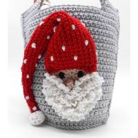 Häkelanleitung Weihnachten Geschenkbeutel Wichtel-Tasche - einfach auch für Anfänger Bild 1