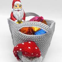 Häkelanleitung Weihnachten Geschenkbeutel Wichtel-Tasche - einfach auch für Anfänger Bild 2