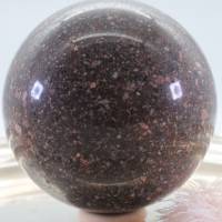 Große Porphyr Edelsteinkugel, 88 mm, Meditation und Heilsteine, glänzende Kugel, Wunderbarer Kristall Bild 1