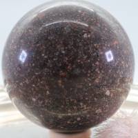 Große Porphyr Edelsteinkugel, 88 mm, Meditation und Heilsteine, glänzende Kugel, Wunderbarer Kristall Bild 3