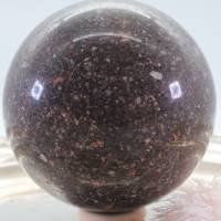 Große Porphyr Edelsteinkugel, 88 mm, Meditation und Heilsteine, glänzende Kugel, Wunderbarer Kristall Bild 4