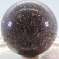 Große Porphyr Edelsteinkugel, 88 mm, Meditation und Heilsteine, glänzende Kugel, Wunderbarer Kristall Bild 5