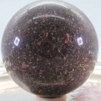 Große Porphyr Edelsteinkugel, 88 mm, Meditation und Heilsteine, glänzende Kugel, Wunderbarer Kristall Bild 6