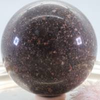 Große Porphyr Edelsteinkugel, 88 mm, Meditation und Heilsteine, glänzende Kugel, Wunderbarer Kristall Bild 9