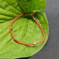 Edelsteinarmband aus roter Jade Bild 1