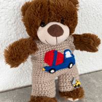 Trägerhose für Teddy  30 cm mit Betonmischer und Kipper   Bärenkleidung !  sofort lieferbar ! Bild 1