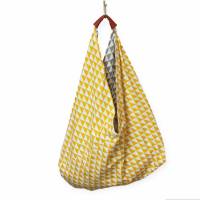 Große Tasche Japan - gelb-grau - Shopper japanische Art Bild 1