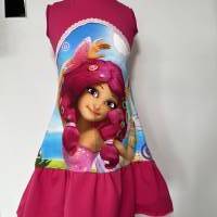 Mia Rüschen Kleid pink mit Armlängenauswahl- Sommerkleid Rüschenkleid für Mädchen in verschiedenen Größen Bild 2