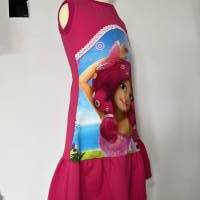 Mia Rüschen Kleid pink mit Armlängenauswahl- Sommerkleid Rüschenkleid für Mädchen in verschiedenen Größen Bild 4