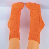 Socken Damensocken  Kurzschaftsocken  handgestrickt Größe 38/39 Bild 7
