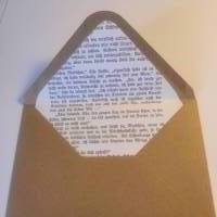 4 gefütterte Briefumschläge - Kraftpapier mit oder ohne Kärtchen :) Bild 2