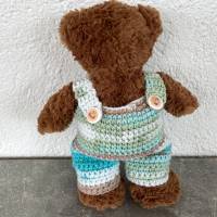 Trägerhose für Teddy  30 cm mit  Hai    Bärenkleidung !  sofort lieferbar ! Bild 3