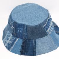 Jeans Bucket Hat upcycling Jeanshut Fischerhut unisex Bild 6