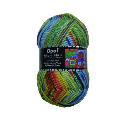 Opal Hundertwasser III, Sockenwolle 4fach, 100 g, Farbe: "Kuss im Regen" (3200)