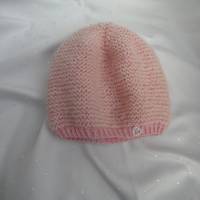 Babymütze handgestrickt aus Wolle (Merino)/Mohair/Seide Bild 2