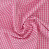 Vichy-Karo, rosa, Webkaro, feiner Baumwollstoff, 150 cm breit, Meterware, Preis pro 0,5 lfdm Bild 1