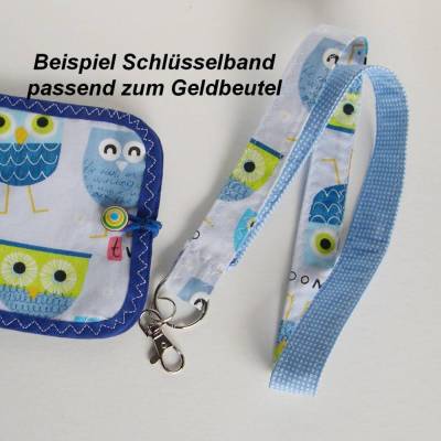 Schlüsselband Stoff – Passend zum Stoffgeldbeutel, Individuell & Strapazierfähig, Geschenk zum Schulanfang