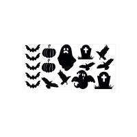 Bügelbild I Halloween I Bogen I Fledermaus I Rabe I Geist I Kürbis I Grusel I DIY I Ghost I 56 Farben zur Auswahl Bild 1