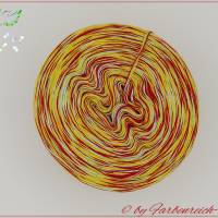 Farbenreich-Wolle Strudelbobbel "LISSABON", 4-fädig, verschiedene Lauflängen, Bobbel Bild 1