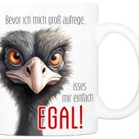 Tasse mit Spruch MIR EGAL - Bürotasse, Kaffeetasse Bild 1