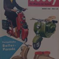 Hobby   das Magazin der Technik  März 1955  -  Europäische Roller-Parade Bild 1