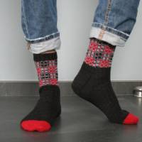 Anleitung: Homeoffice - Socken mit Colorwork stricken Bild 1