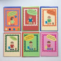 Glückwunschkarte für kleine Mädchen, Klappkarte 10,5 cm x 14,8 cm mit farblich passendem Umschlag Bild 1